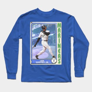 Retro Style Griffey Trading Card Long Sleeve T-Shirt